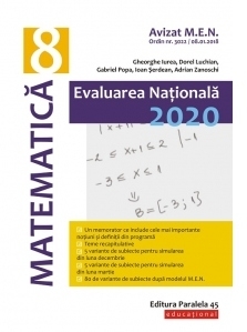 Matematica. Evaluare Nationala 2020. Clasa a VIII-a