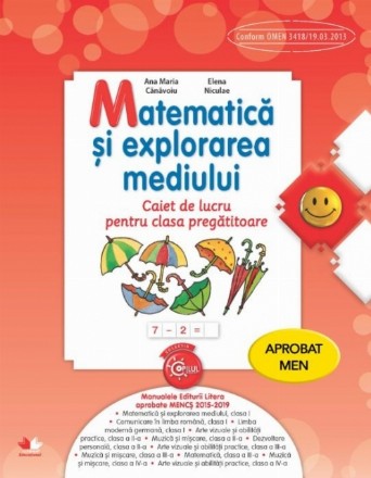 Matematica si explorarea mediului. Caiet de lucru pentru clasa pregatitoare