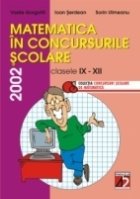 MATEMATICA CONCURSURILE SCOLARE CLASELE XII