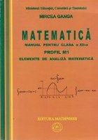 Matematica Manual pentru clasa XII