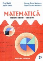 Matematica probleme rezolvate din manualul