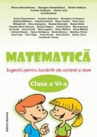 Matematica-sugestii pentru lucrarile de control si teze-clasa a 6-a
