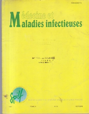 Medecine et Maladies Infectieuses, Nr. 10/1991