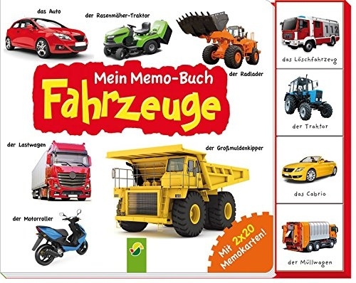 Mein Memo-Buch Fahrzeuge: Mit 2 x 20 Memo-Karten!