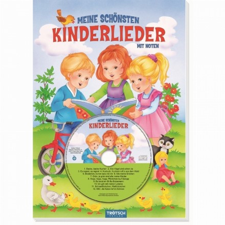 Meine schonsten Kinderlieder, min noten. Geschichtenbuch mit CD