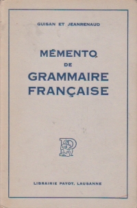 Memento de grammaire francaise