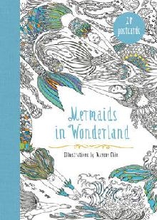 Mermaids in Wonderland 20 Postcards