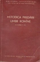 Metodica predarii limbii romane clasele