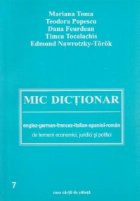 Mic dictionar englez-german-francez-italian-spaniol-roman de termeni economici, juridici si politici