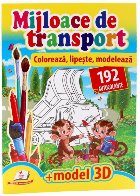 Mijloace transport Coloreaza lipeste modeleaza