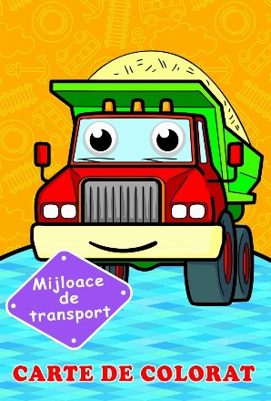 Mijloace de transport (cu ochisori). Carte de colorat