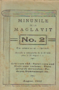 Minunile de la Maglavit, No. 2 - Minunile si intamplarile de la 20 Iulie pana la 20 August a.c.