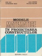 Modele matematice in proiectarea constructiilor