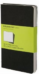 Moleskine Plain Cahier - Black Cover (3 Set)