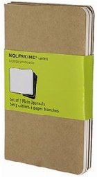 Moleskine Plain Cahier - Kraft Cover (3 Set)