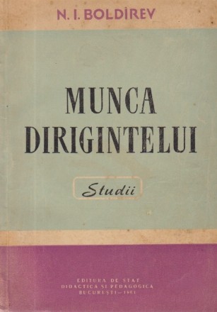 Munca Dirigintelui - Studii