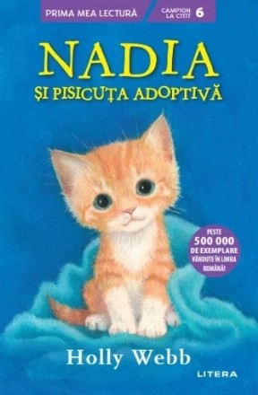 Nadia şi pisicuţa adoptivă