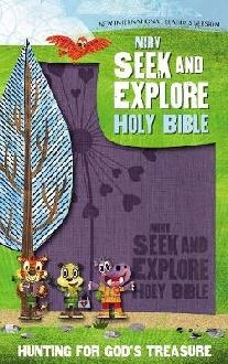 NIrV Seek and Explore Holy Bible, Leathersoft, Periwinkle