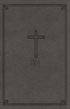 NKJV, Deluxe Gift Bible, Leathersoft, Gray, Red Letter Editi