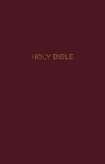 NKJV, Gift and Award Bible, Leather-Look, Burgundy, Red Lett