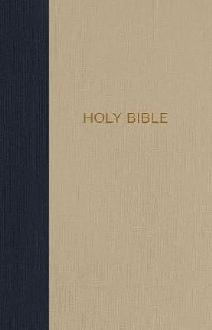 NKJV, Thinline Bible, Compact, Cloth over Board, Blue/Tan, R