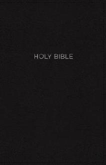 NKJV, Thinline Bible, Large Print, Leathersoft, Black, Red L