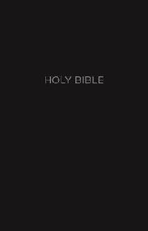 NKJV, Thinline Reference Bible, Leather-Look, Black, Red Let