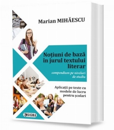 Noţiuni de bază în jurul textului literar : compendium pe niveluri de studiu,aplicaţii pe texte cu modele de lucru pentru şcolari