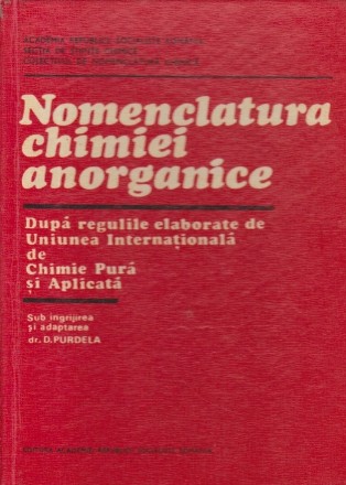 Nomenclatura chimiei anorganice