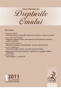 Noua Revista de Drepturile Omului, Nr. 1/2011