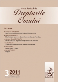 Noua Revista de Drepturile Omului, Nr. 3/2011