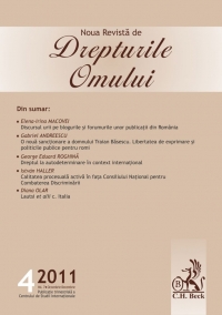 Noua Revista de Drepturile Omului, Nr. 4/2011