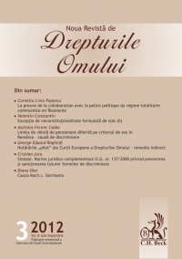 Noua Revista de Drepturile Omului, Nr. 3/2012