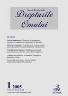 Noua Revista de Drepturile Omului, numarul 1/2005