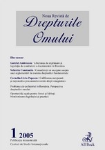 Noua Revista de Drepturile Omului, numarul 1/2005