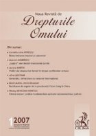 Noua Revista de Drepturile Omului, nr.1/2007