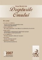 Noua Revista de Drepturile Omului, nr.3/2007