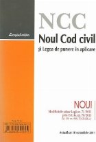 Noul Cod civil si Legea de punere in aplicare - Actualizat 10 octombrie 2011