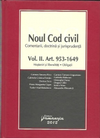 Noul cod civil.Comentarii,doctrina si jurisprudenta.VOL II. Art 953-1649