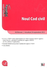 Noul Cod Civil - Ad Litteram. Actualizat 24 septembrie 2012