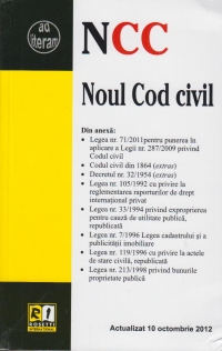 Noul Cod civil. Actualizat 10 octombrie 2012