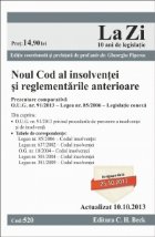 Noul Cod al insolventei si reglementarile anterioare. Cod 520. Actualizat la 10.10.2013