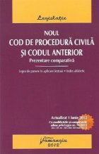 Noul Cod de procedura civila si Codul anterior - actualizat 1 iunie 2012