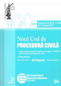 Noul cod de procedura civila. Ad litteram - Republicat in M.Of. nr. 545 din 3 august 2012