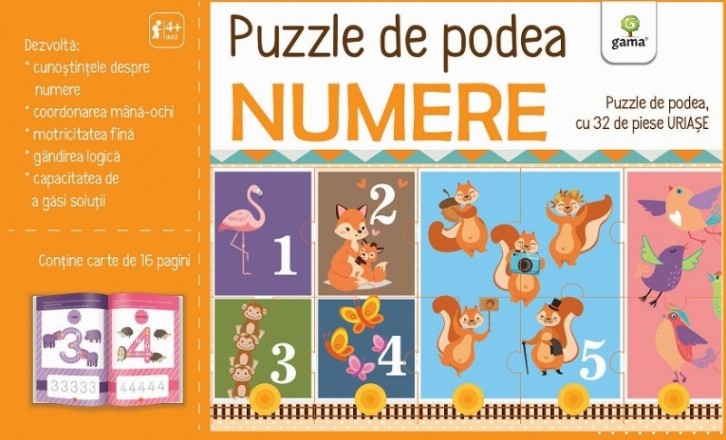 Numere. Puzzle de podea