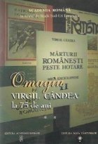 Omagiu Virgil Candea ani