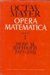 Opera matematica, I - Note si memorii 1919-1941