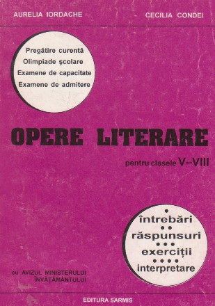 Opere literare pentru clasele V-VIII