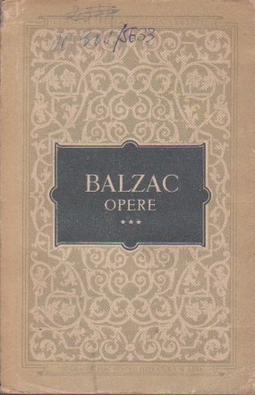 Opere, Volumul al III-lea (Honore de Balzac)