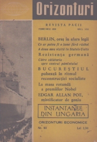 Orizonturi - Revista Pacii, Februarie 1959